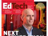Cover of the Spring 2023 issue of EdTech Magazine Focus on Higher Education