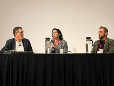 Panelists speaking at EDUCAUSE