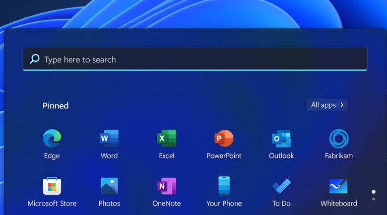 An image highlighting the top higher ed features of Windows 11: Microsoft Teams integration, Google Docs, Microsoft Office Online
