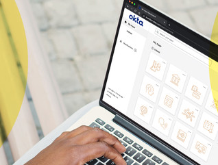 A person uses Okta on their device