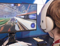 An esports competitor plays Rocket League