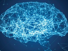 A digital rendering of a brain as artificial intelligence
