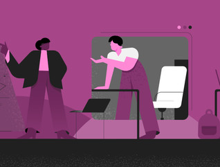 Illustration of collaboration in hybrid learning