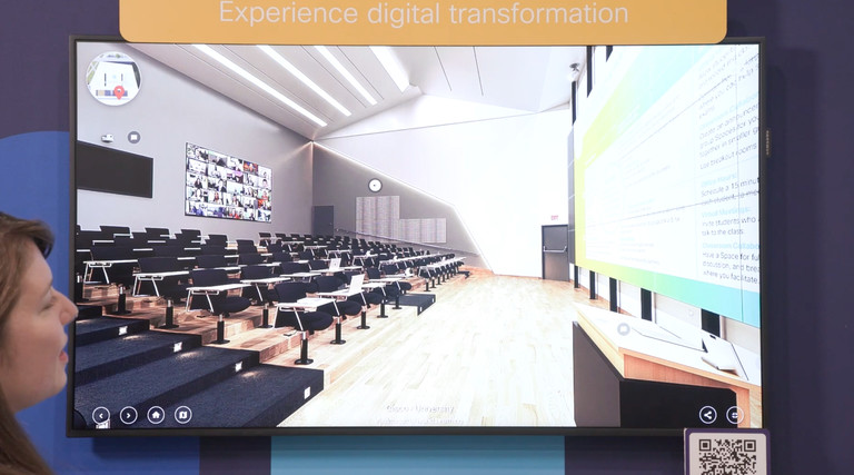 A virtual reality classroom