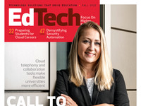 Cover of the Fall 2022 issue of EdTech/Higher Education magazine
