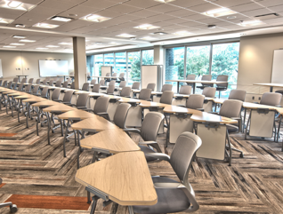 Modern university classroom