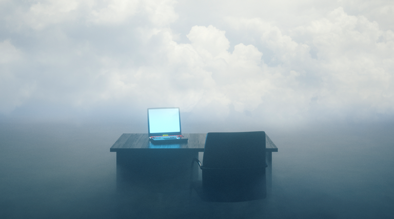 Fog computing concept art