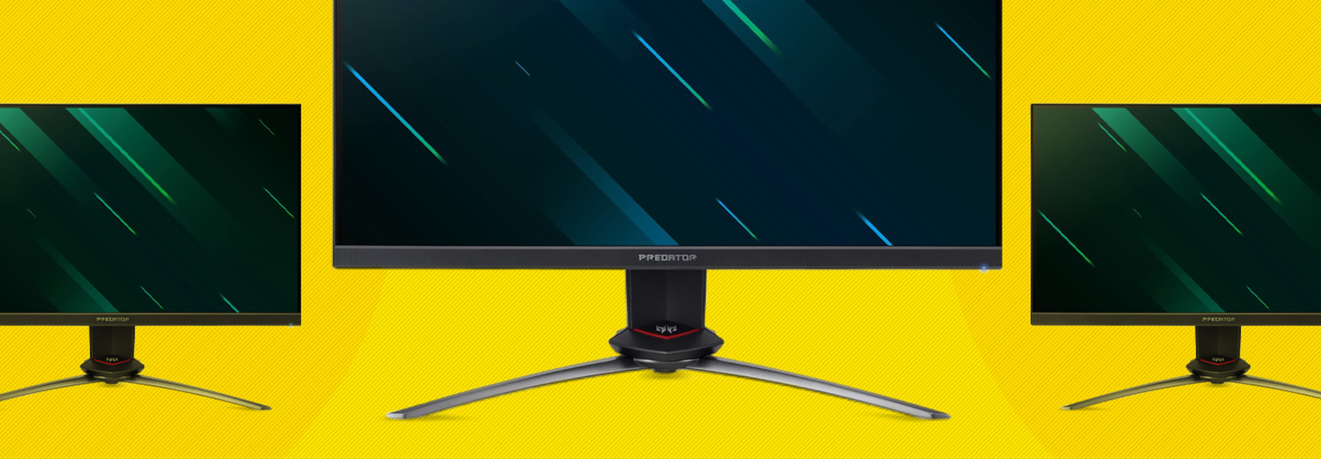 Three Acer Predator XB273 monitors