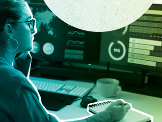 IT worker connected a hybrid higher ed workforce
