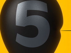 Illustration of a balloon with the number five written on it