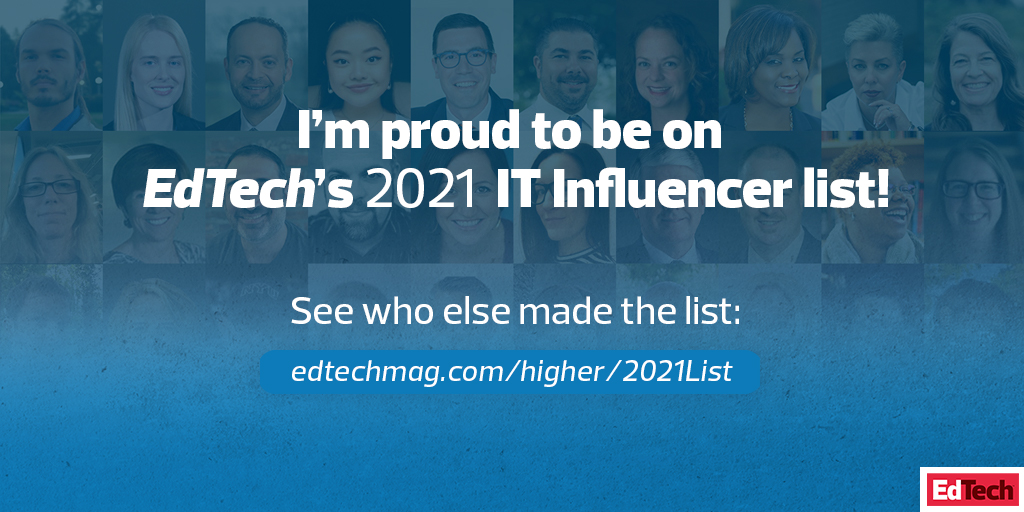 Higher Ed Influencer IT List 2021