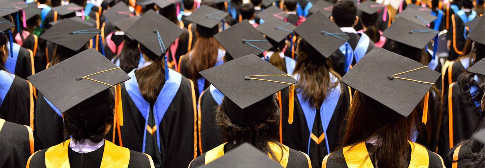 students at graduation