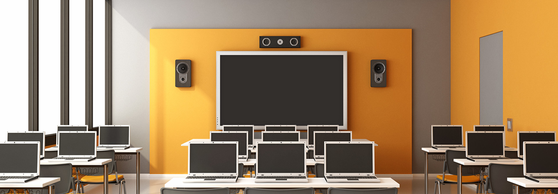 Classroom with computers