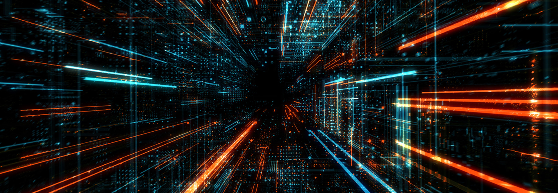 Data transfer and future tech concept image