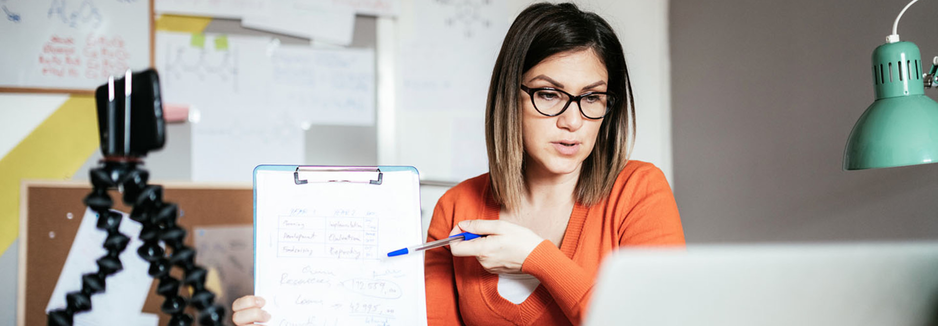 College professor remote learning