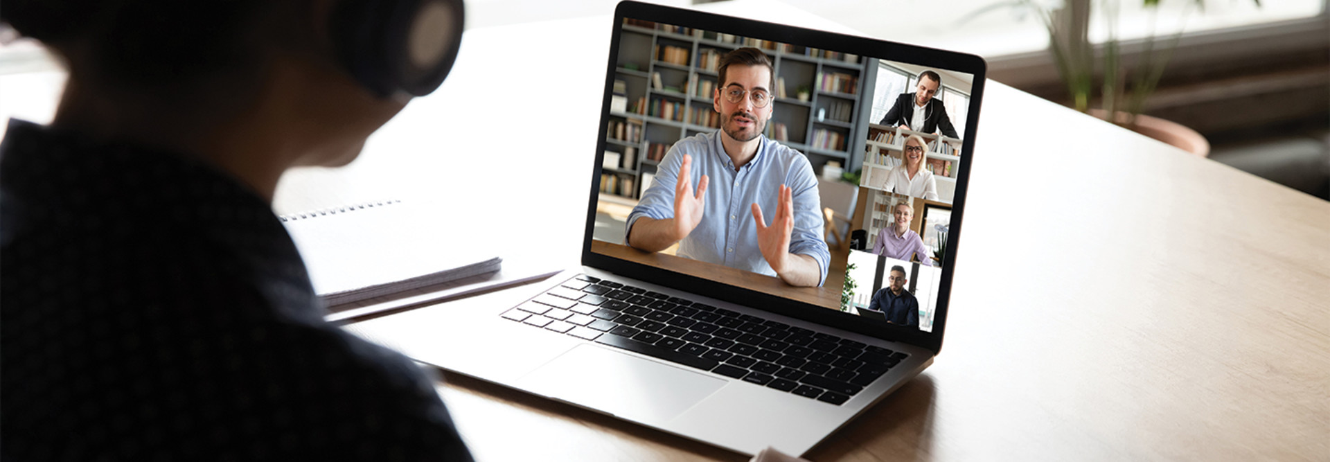 woman videoconferencing