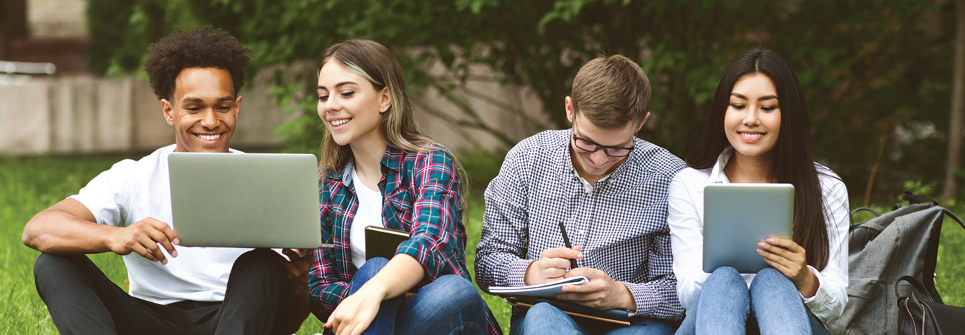 Students on campus
