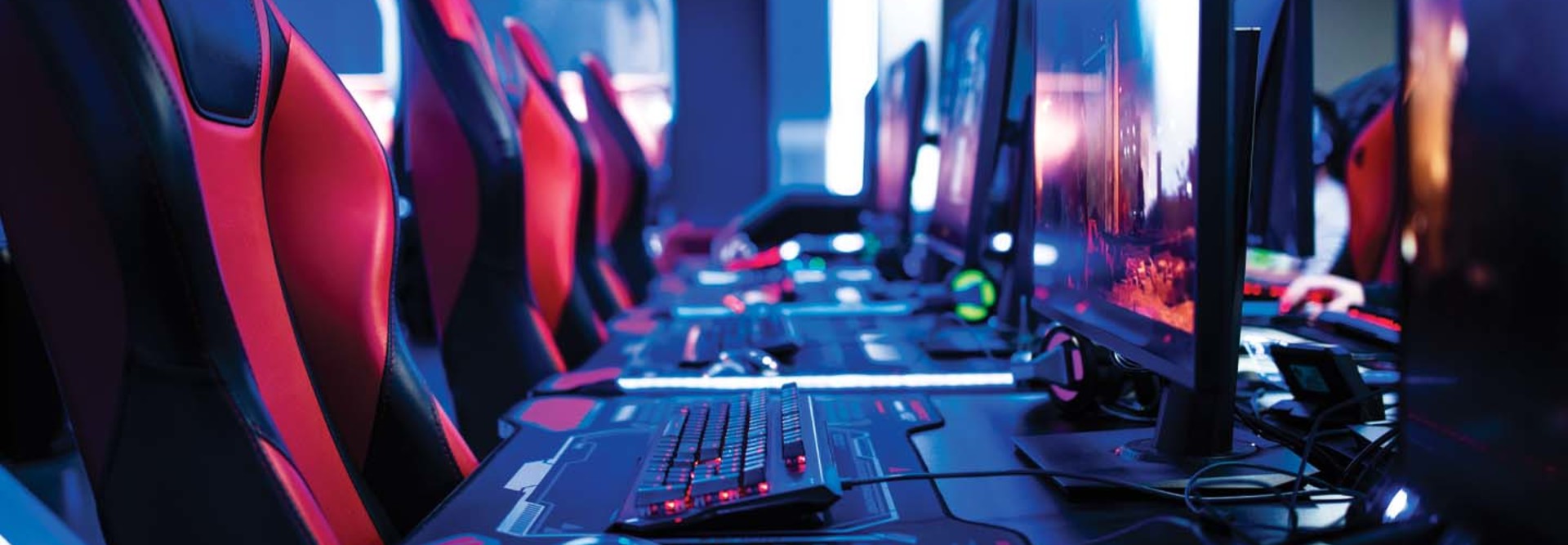 An empty esports arena