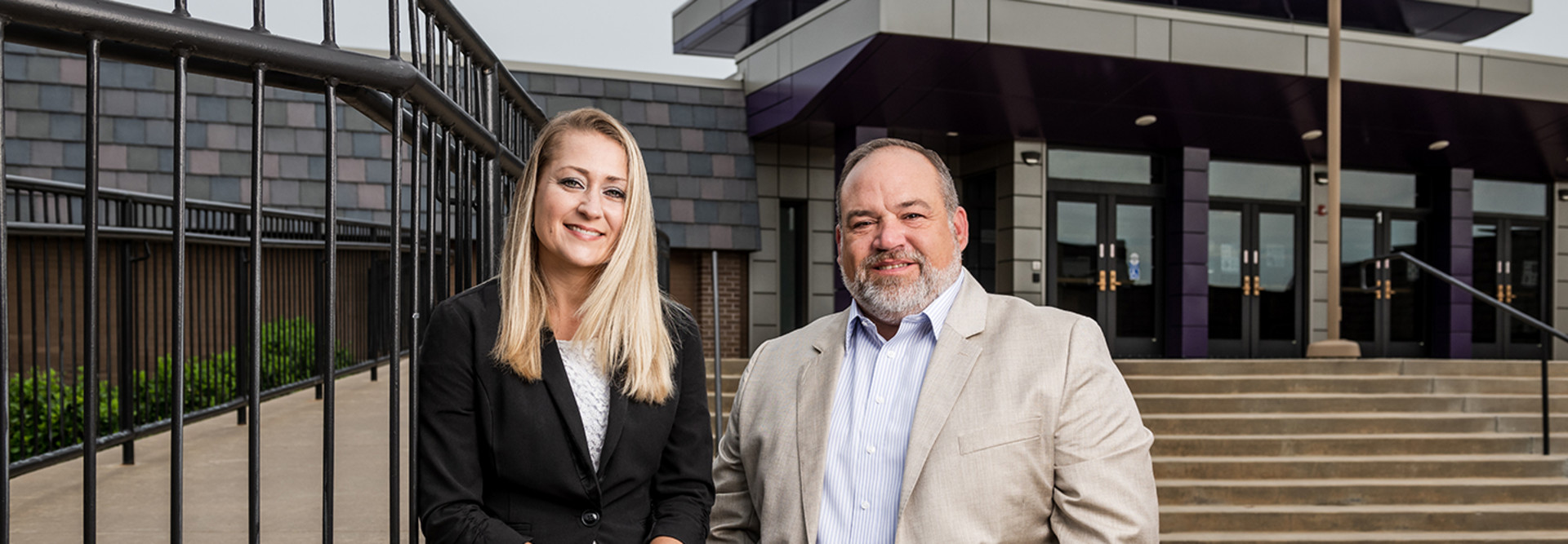 Butler Community College's Christina Byram and Bill Young