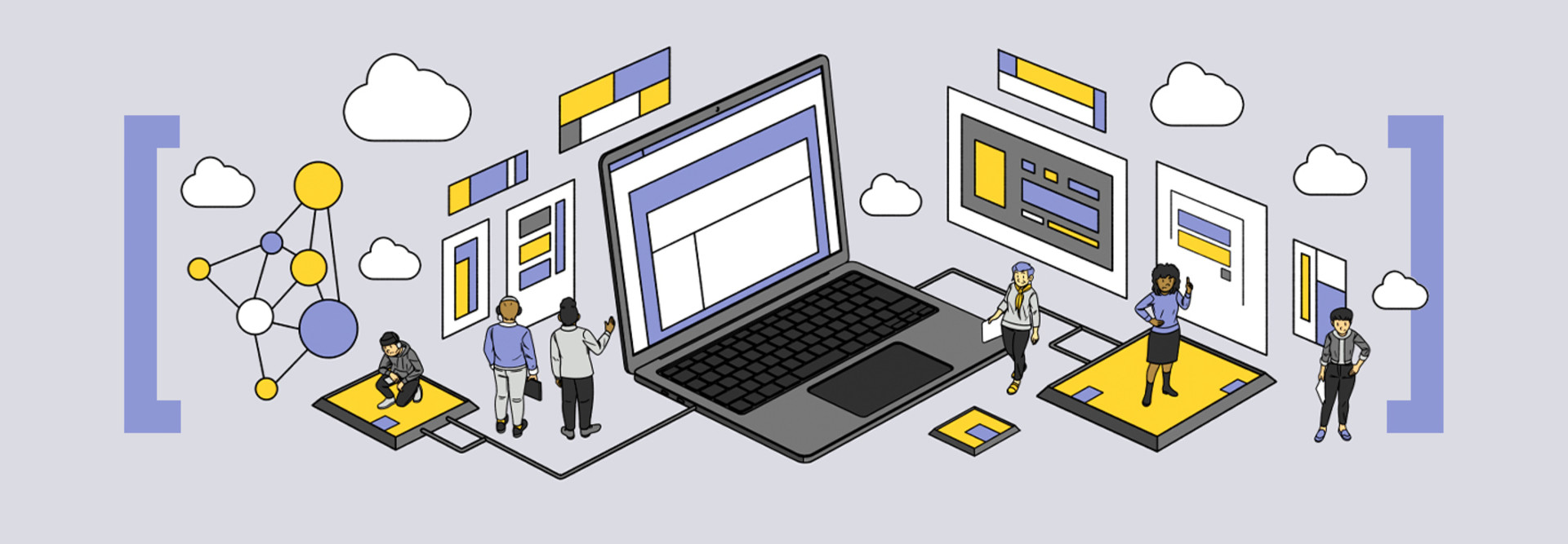 Illustration of IT service management