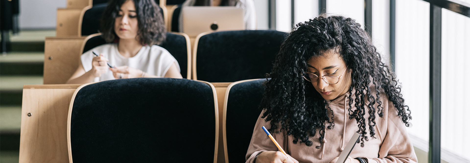 Students listening to seminar