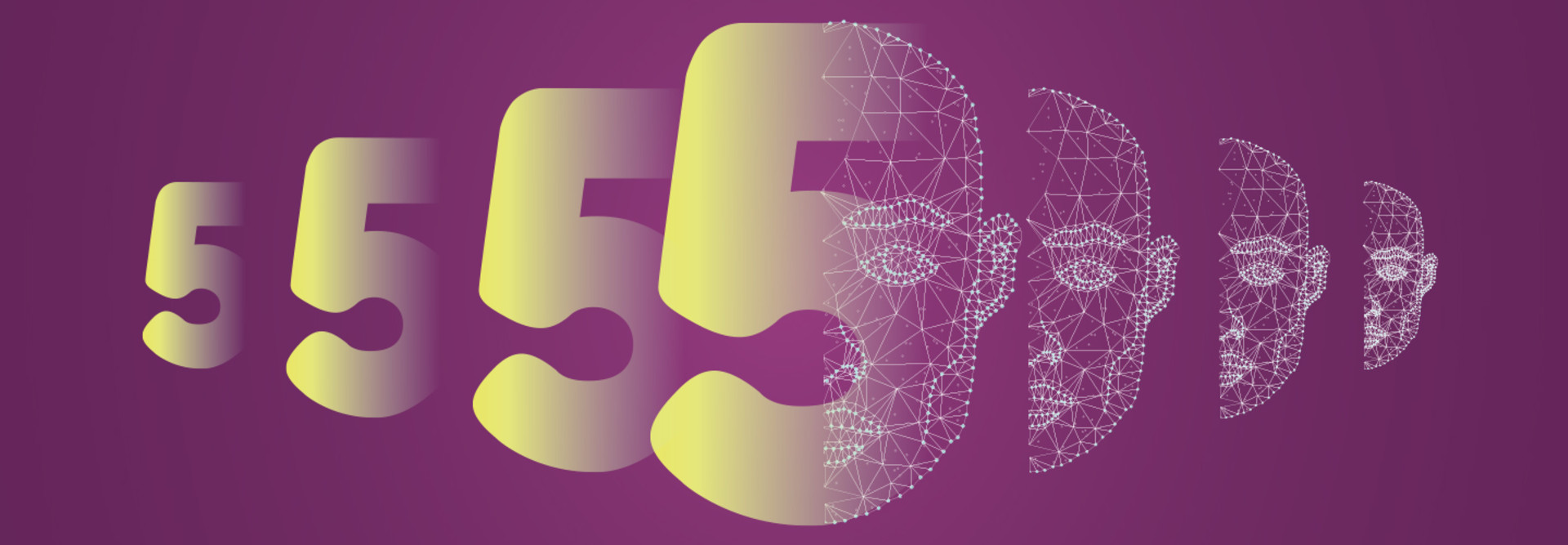 Illustration of the number five