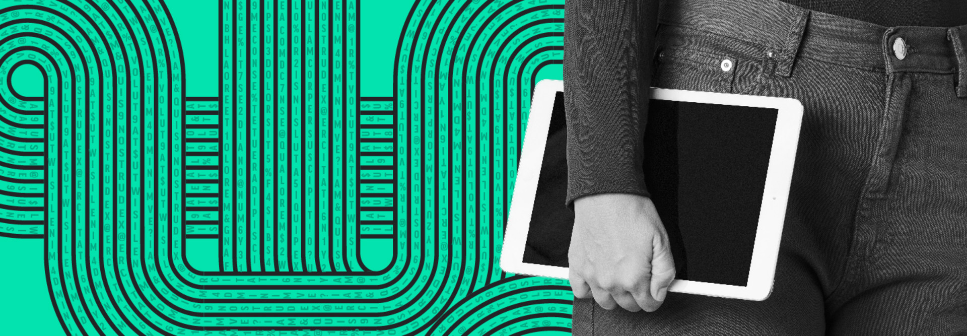 person holding a tablet