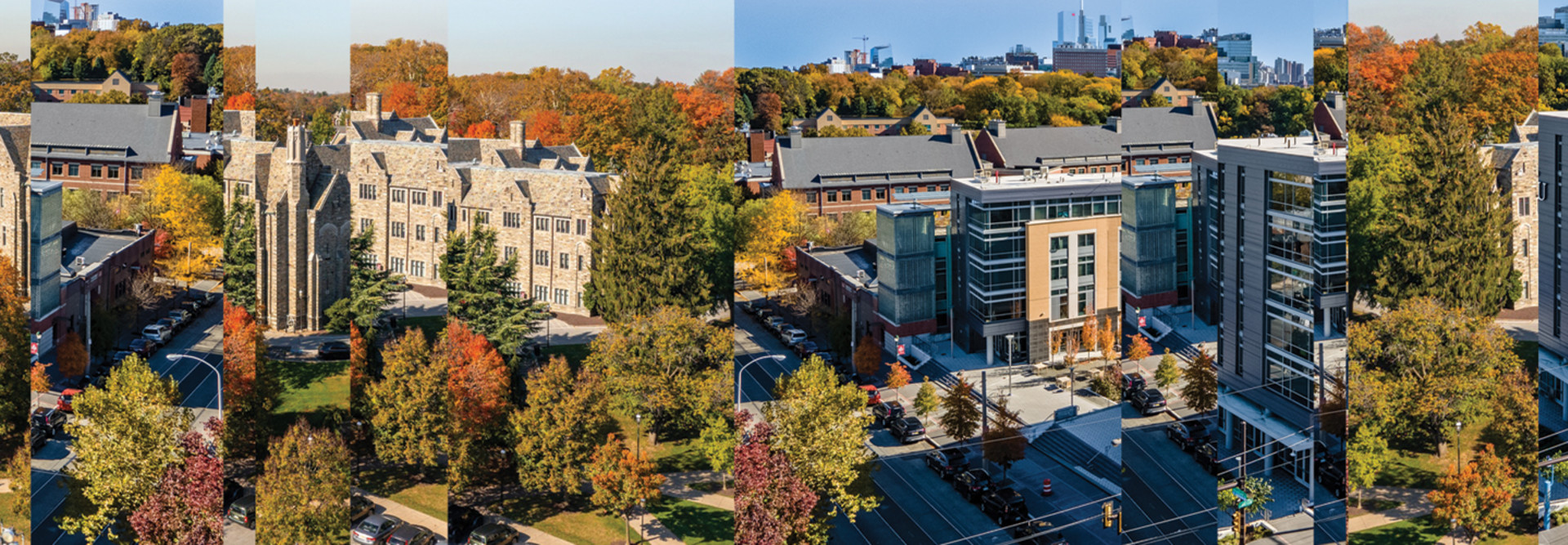 Collage of merging college campuses