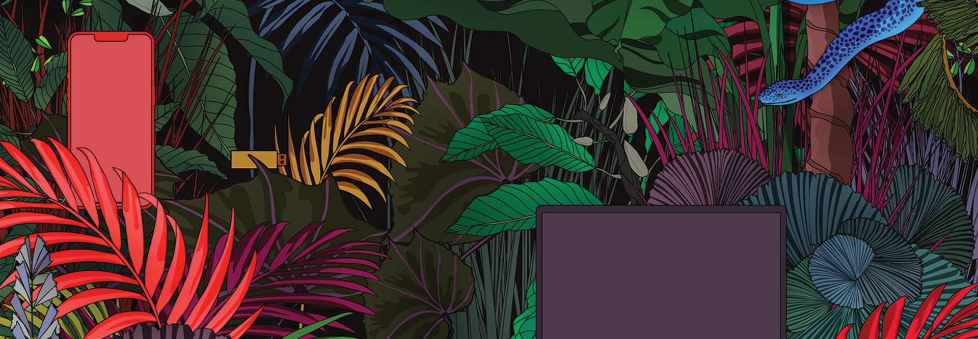 Devices emerging from a jungle