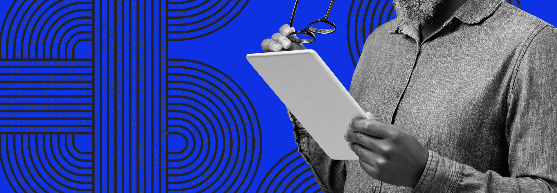 Person using tablet