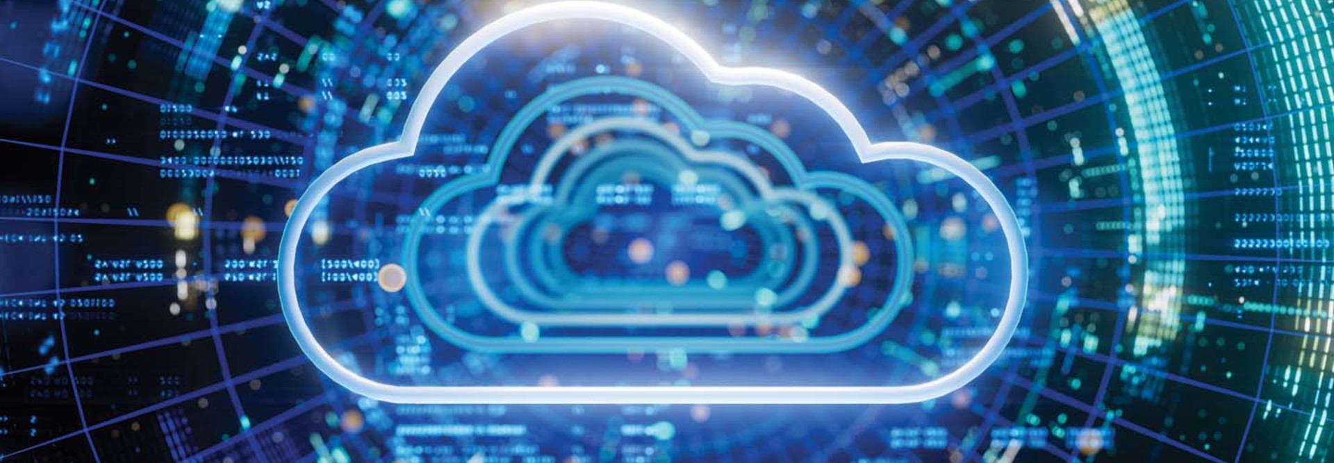Illustration of cloud storage
