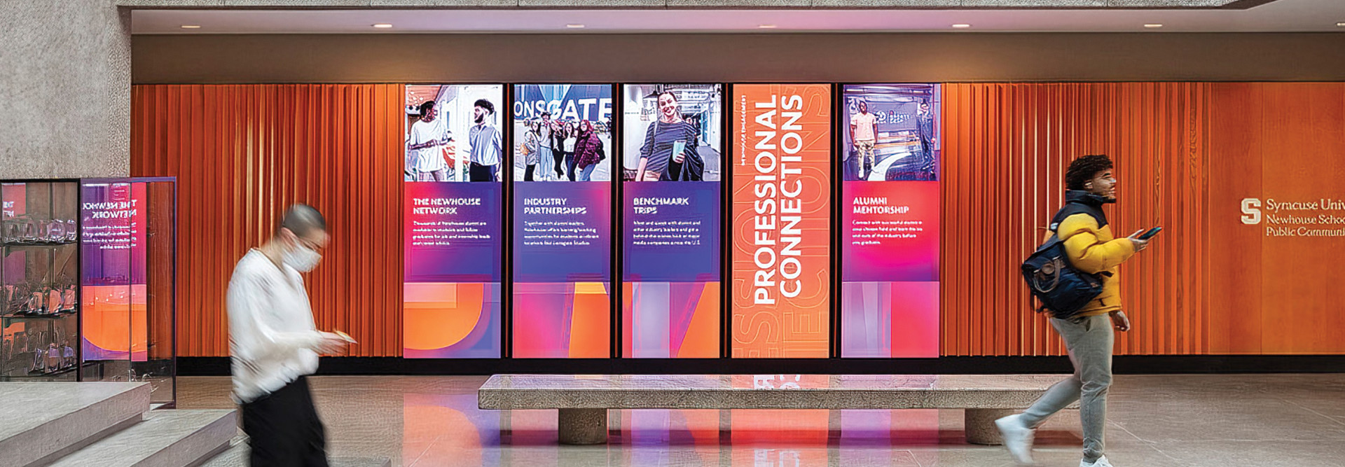 Video wall at Syracuse University