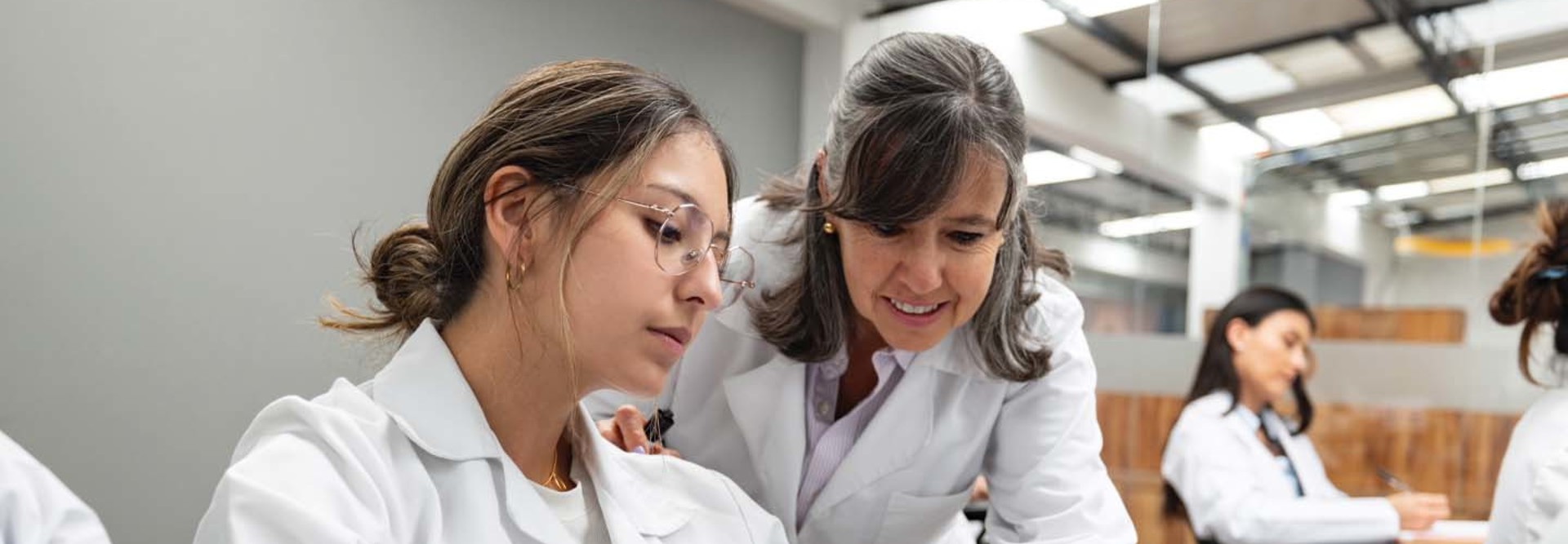 A medical student and a professor discuss something
