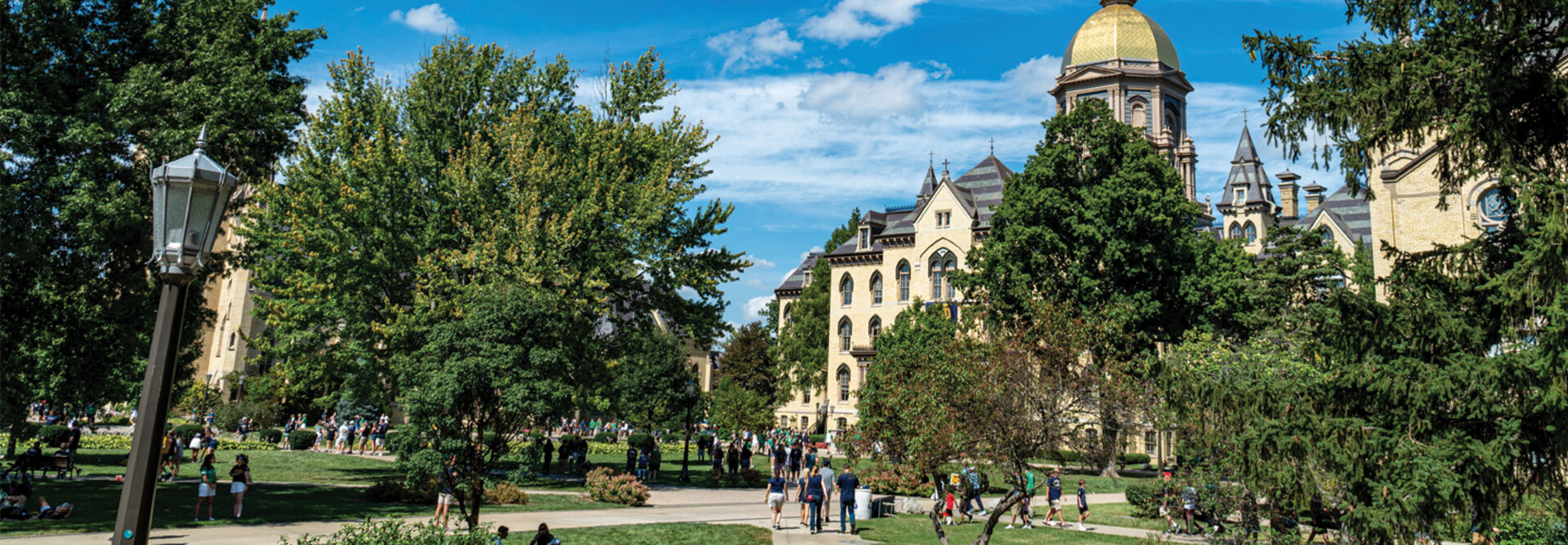 The campus of the University of Notre Dame