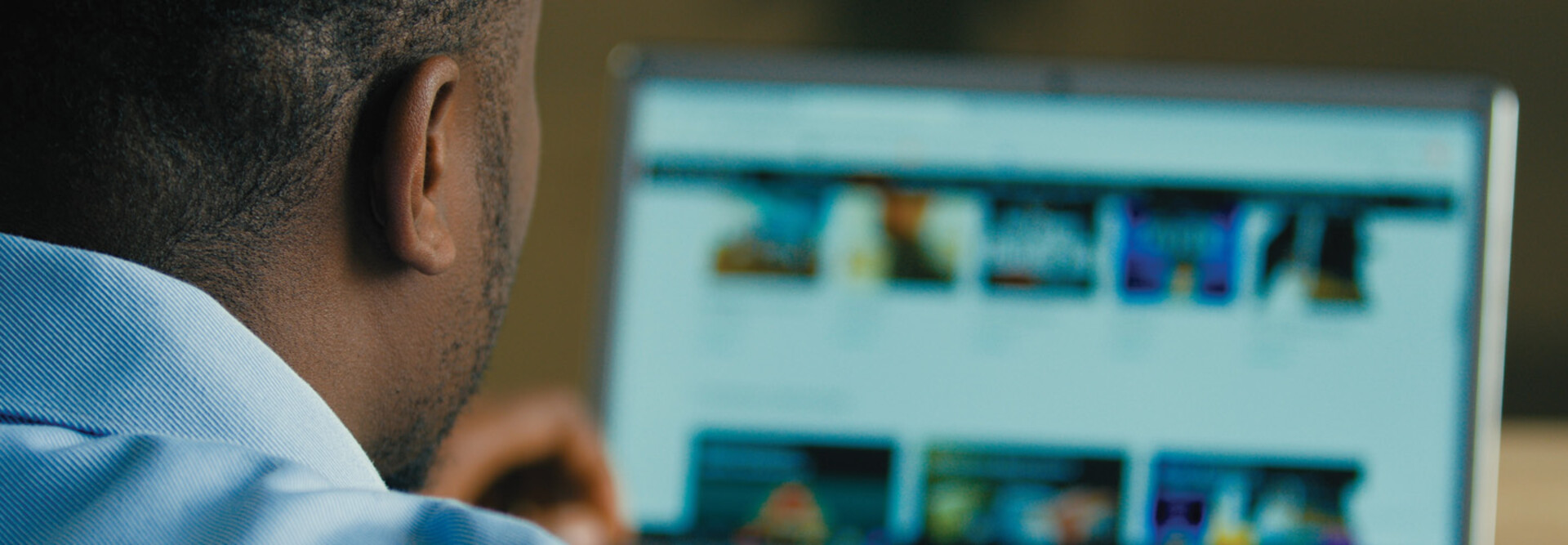 Person using computer