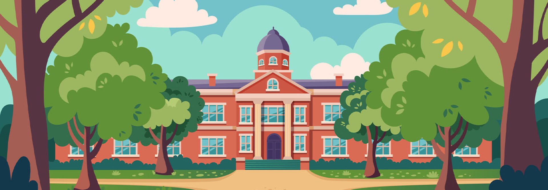 Illustration of schoolhouse