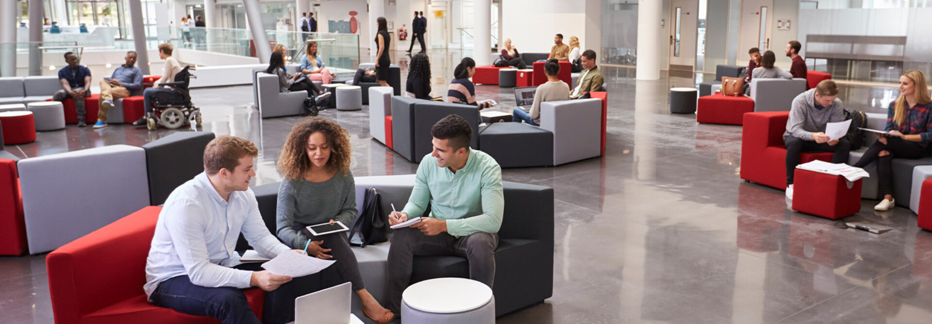 Modern space on campus