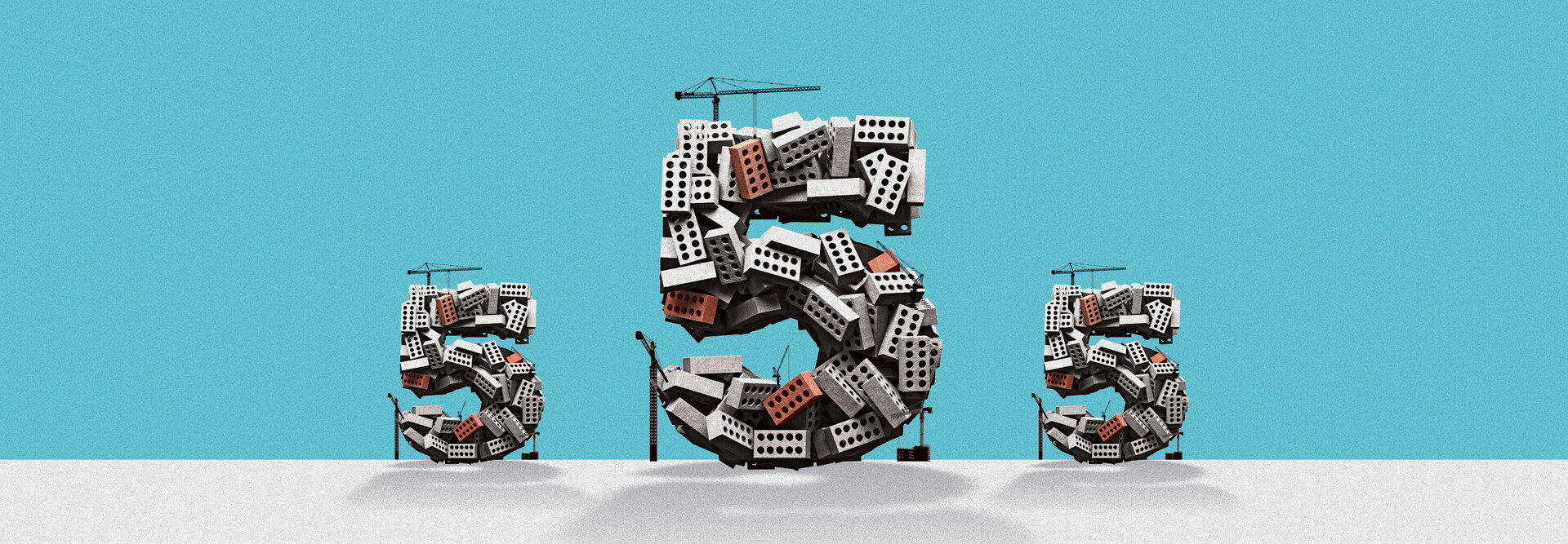 5 builiding blooks illustration