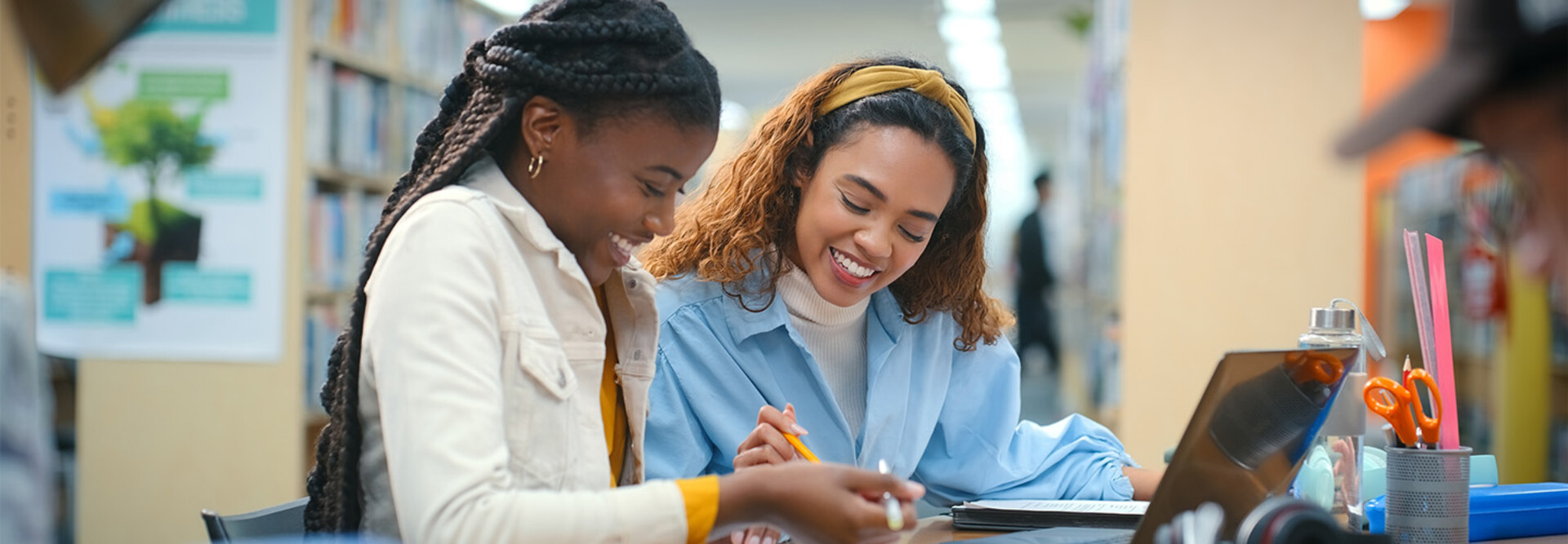 Students working together