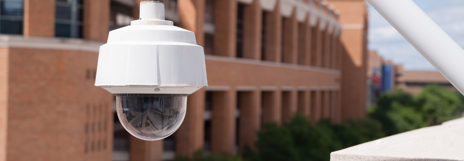 Security camera on campus