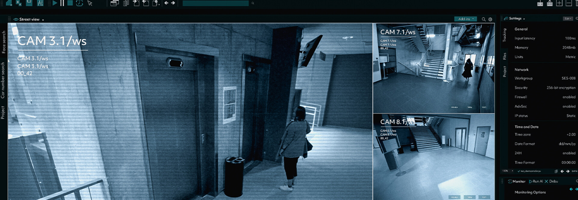 secuirty cameras at a college