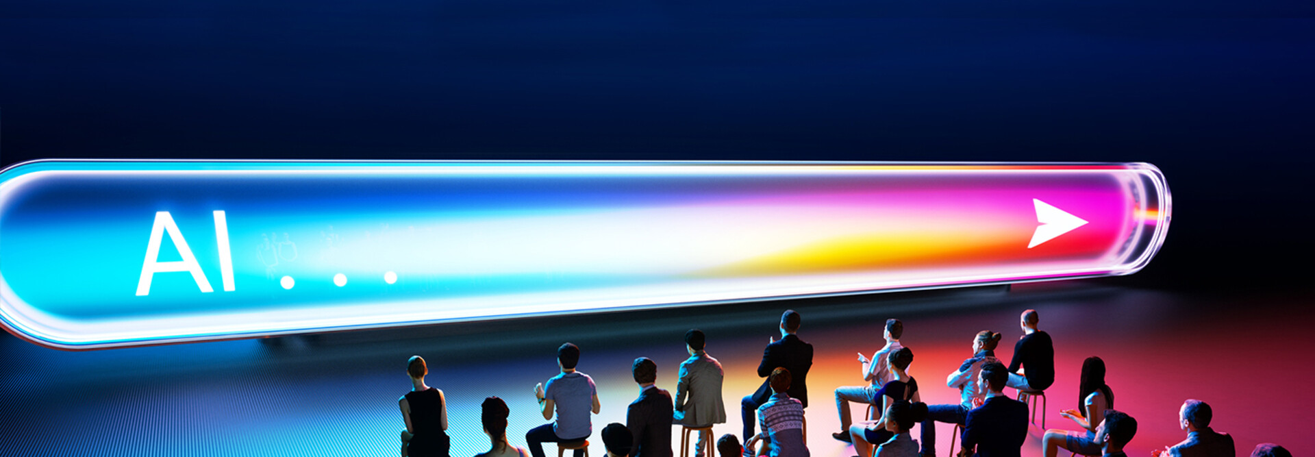 Ai search bar in front of a class