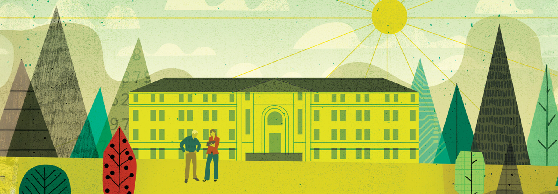 Illustration of schoolhouse