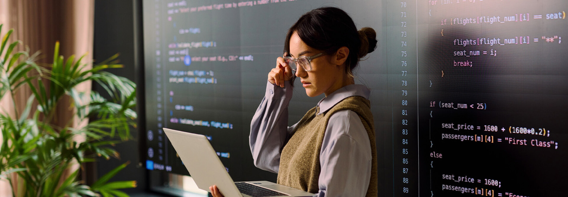Person using computer