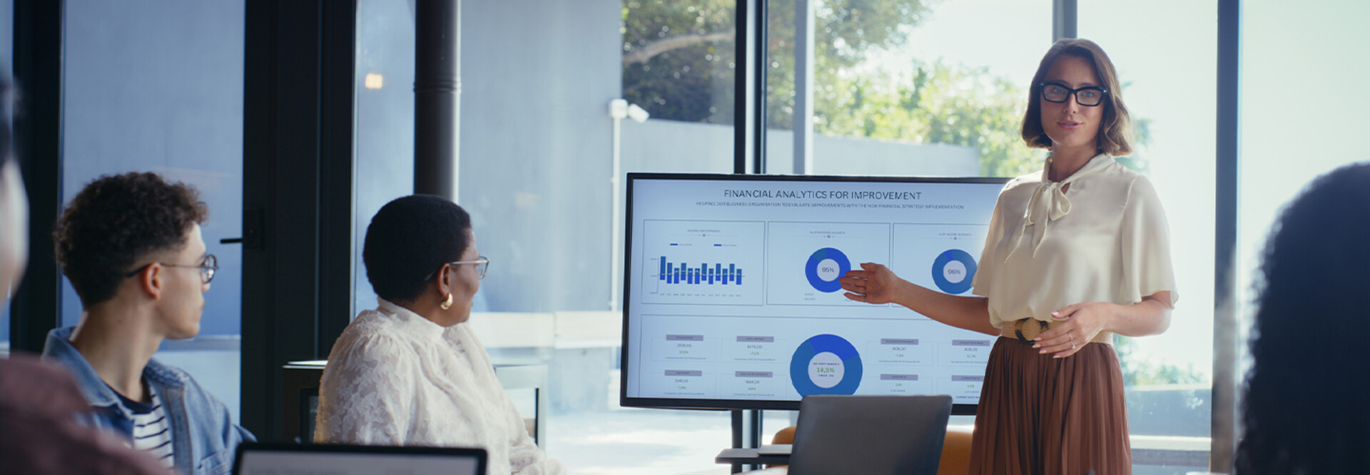 Person presenting data