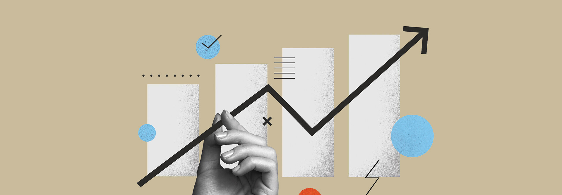 graph with hand