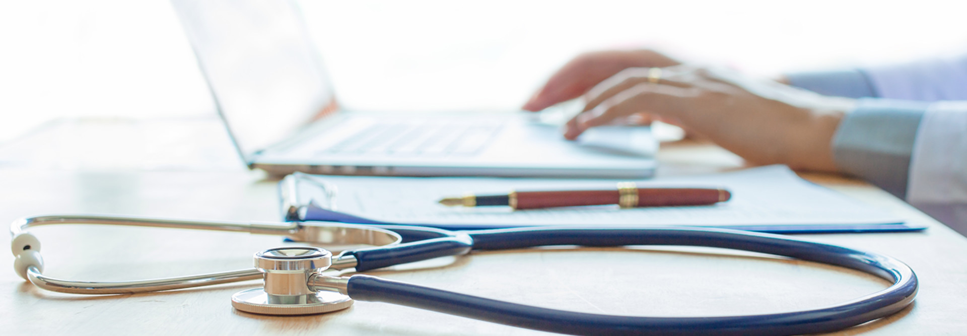 Doctor works remotely