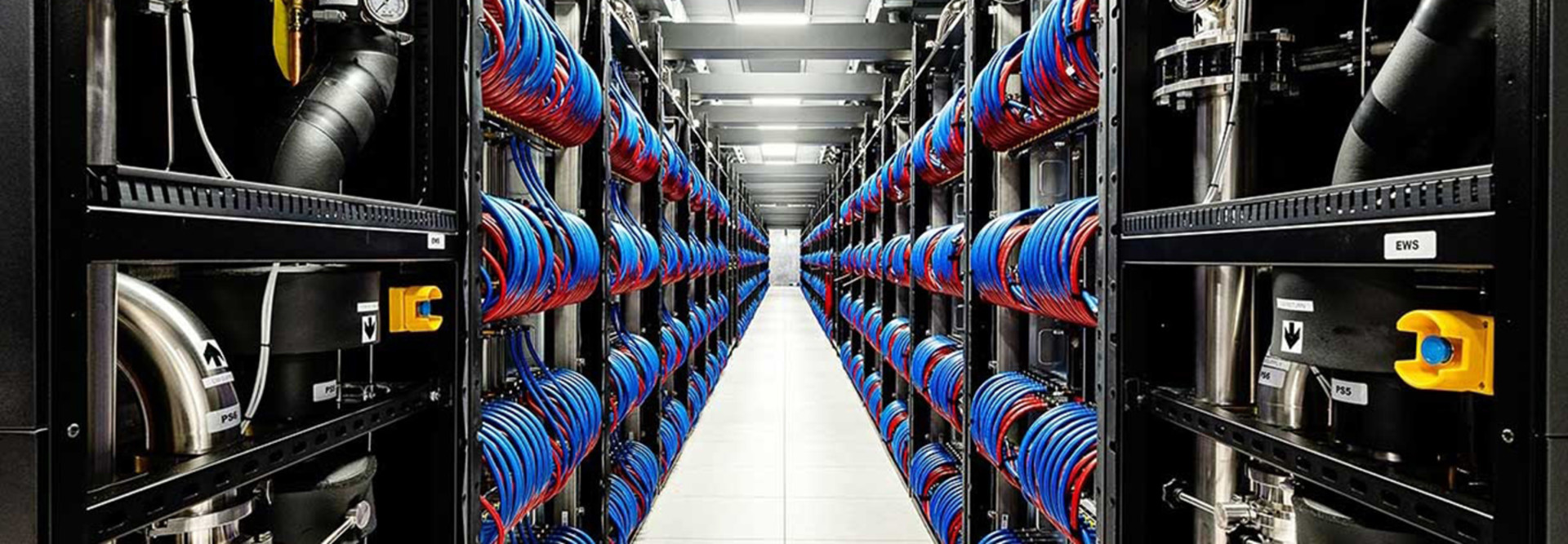 A large server room at Argonne National Laboratory
