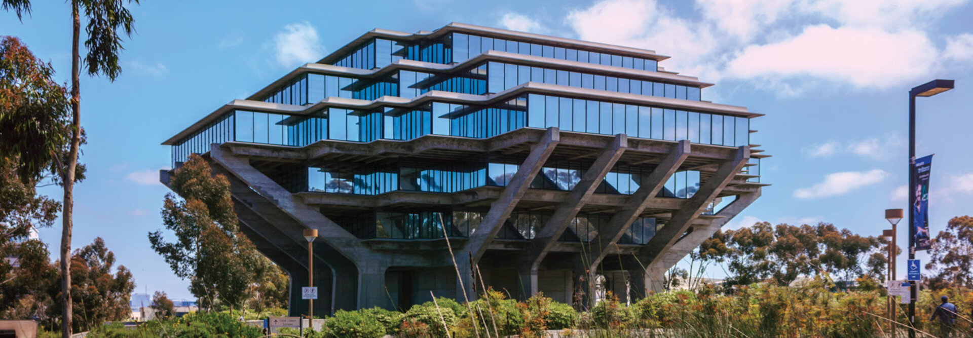 A building on the campus of UC San Diego