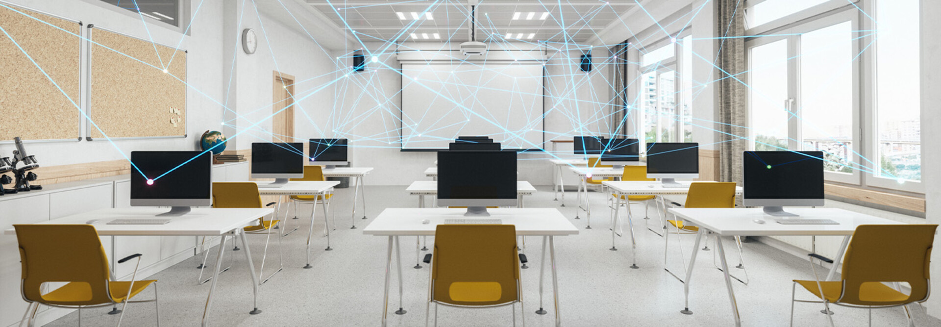 Futuristic classroom 